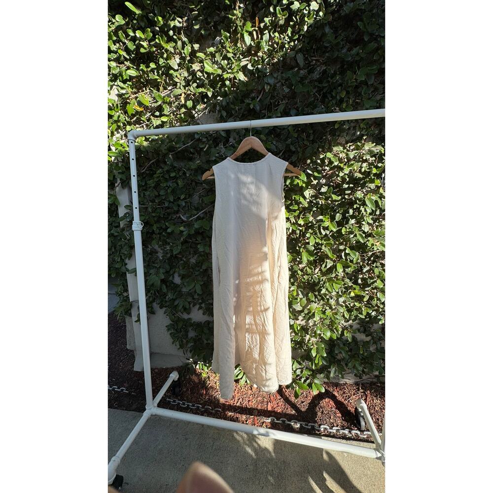 Ivory Button Back Dress - Picture 2 of 6